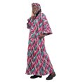 thumbnail image 4 of Satsuma Women's Long Kimono Robe with Pockets and Headwrap - African Print Trench Coat, 4 of 4