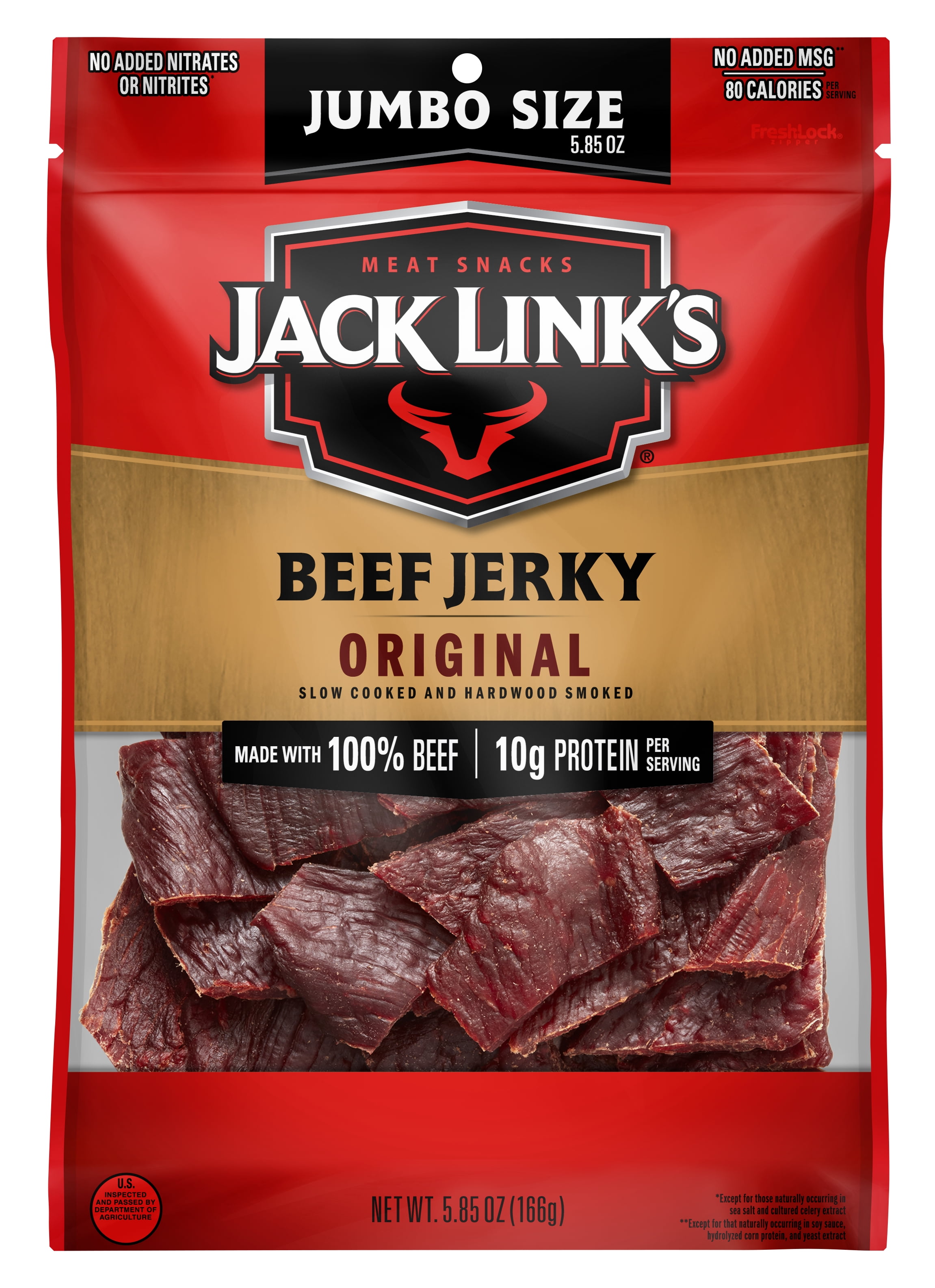 Jack Link's Original Beef Jerky Jumbo Bag, 5.85 Oz.