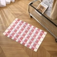 thumbnail image 4 of Jinswick  Checkered Bath Mat Washable Non-Slip Funny Bathroom Rug Cute Bathroom Mat Ultra Soft Microfiber Absorbent Floor Carpet for Shower Tub Bedroom, 4 of 7
