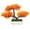 Orange, variant on Luolandi Artificial Plastic Plants Bonsai Small Tree Simulation Pot Table Potted Ornaments Flower Garden Arrangement Home Table Decor Green