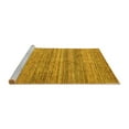 thumbnail image 2 of Ahgly Company Machine Washable Indoor Rectangle Oriental Yellow Modern Area Rugs, 5' x 8', 2 of 4