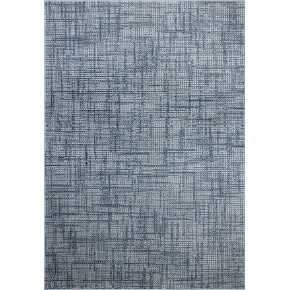 Loloi Townes Grey / Denim 5'-3" x 7'-6" Area Rug