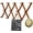 Brown, variant on Accordion Wall Hanger,Expandable Wooden Coat Rack Wall Mounted,Accordion Hat Rack for Wall Rack for Hats,Caps,16 Peg Hooks,White