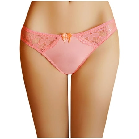 

KEJIG Stylish，Leopard Print Sexy Color Matching Lace Breathable Fashion Women s Underwear Women s Solid Color Transparent Low Waist Briefs