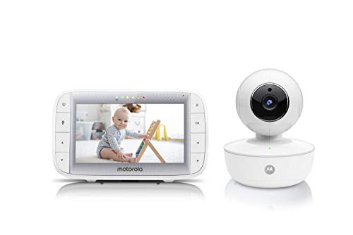 Motorola Video Baby Monitor 5" Color Parent Unit, Remote Pan/Tilt/Zoom, Portable Rechargeable Camera, Two-Way Audio, Night Vision, 5 Lullabies, MBP36XL