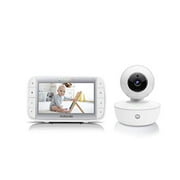 Angle View: Motorola Video Baby Monitor 5" Color Parent Unit, Remote Pan/Tilt/Zoom, Portable Rechargeable Camera, Two-Way Audio, Night Vision, 5 Lullabies, MBP36XL