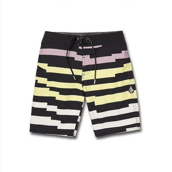 Volcom Big Boys Juxt Quarta MOD Stretch Board Shorts, Juxt Black, 25