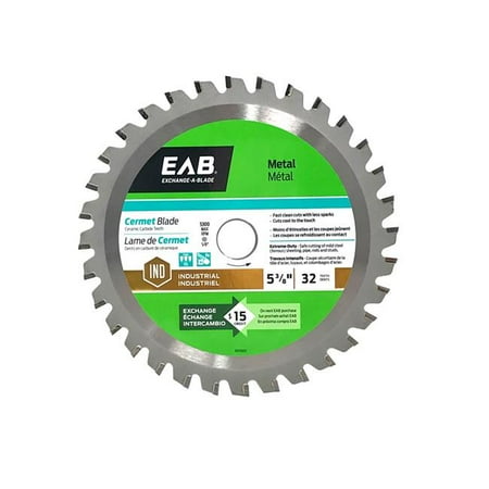 

Exchange-A-Blade 1017502 5.37 in. x 32 Teeth Metal Cutting Cermet Industrial Recyclable Exchangeable Saw Blade