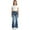 A145 Light Blue, variant on Teen Girls Slim Fit Flare Jeans Denim Elastic Waist Ruffle Trim Fashion Bell Bottoms for Party School Casual Outfits, 6Y-13Y