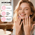 thumbnail image 5 of Morovan Short Square Press on Nails French Fake Nails for Women Manicure Decoration 24Pcs, 5 of 7