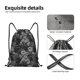 thumbnail image 4 of Fotbe Black Cats In A Garden Bolsa Mochila con Cordón Estampada, Bolsa de Gimnasio Deportiva, Bolsa Cinch, Bolsa con Cordón para Hombres y Mujeres-Medium, 4 of 6