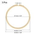 thumbnail image 2 of Unique Bargains 4.7' Round Bamboo Embroidery Hoop Circle Cross-Stitch Ring, 3 Pack, 2 of 5
