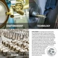 thumbnail image 4 of Houzer LEXBS-956-PC 11" Faucet Hole Brass Polished Chrome Lexington Bridge Kitchen Faucet, 4 of 9