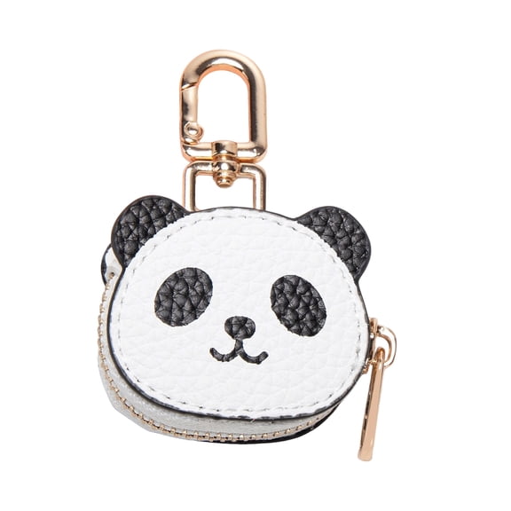Leather Coin Purse with Keychain Small Change Purse Card Holder Keychain Money Bag Shaped Coin Pouches Wallet Bag Charms