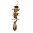 thumbnail image 6 of Parrot Chewing Toy Corn Leaves Nut Beak Grinding Hanging Bird Bite Toy for Budgies Parakeet Cockatiel, 6 of 8