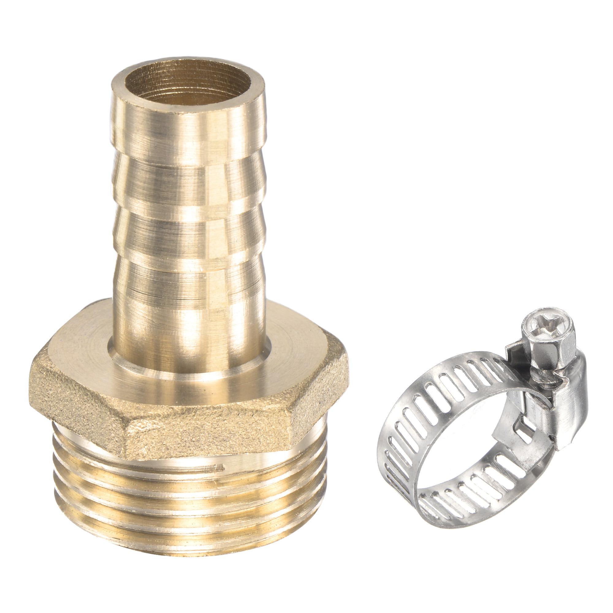 Size: 19mm OD; Thread Specification: 3/4 16mm 19mm Hose Barb x 3/4 BSP Male Thread Elbow Brass Barbed Pipe Fitting Coupler Connector Adapter For Fuel Gas Water