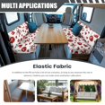 thumbnail image 3 of Yuyamidu Cherry RV Dinette Cushion Covers Booth Set Bow Camper Cushions Cover Red Heart RV Couch Covers 2 Pcs Valentine's Day Camper Dinette Seat Covers for Travel Trailer Couch, 3 of 7