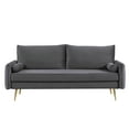 thumbnail image 5 of US Pride Furniture Villeda 70''W Polyester Square Arms Sofa Gray, 5 of 8