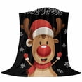 thumbnail image 6 of Merry Christmas Blanket Soft Cozy Warm Throw Blanket for Couch, Plush Fuzzy Flannel Fleece Blankets for Sofa, Winter Cartoon Xmas Deer Snowflake Bed Blankets Lightweight Gifts for Women, 40"x60", 6 of 9