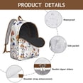 thumbnail image 4 of Modern Country Floral Backpack – Bright Colorful Blossom Design, Lightweight Canvas Bookbag with Anti-theft Features for Women and Teens, 4 of 5