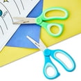thumbnail image 4 of Pen+Gear 5-inch Blunt-tip Kids Scissors, Ages 4-7, School Supplies, 2-pack, Blue & Green, 4 of 8