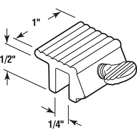 1/4 In., Extruded Aluminum, Thumbscrew Window Lock (2-pack)