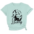 thumbnail image 2 of Women Dolly Country Music Legend Shirts Retro T Shirts Graphic Tee Short Sleeve Crewneck Vintage Loose Fit Casual Shirt Top, 2 of 3
