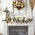 thumbnail image 3 of Nearly Natural 4' White Pumpkin, Pinecones and Berries Artificial Garland , Green, 3 of 4
