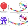 thumbnail image 3 of Pack of 15 10" Birthday Paper Pom Poms (12 Colors), Happy Birthday Party Bunting Banner, Rainbow Paper Garland for Birthday Party Decorations, 3 of 7