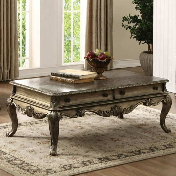 Miekor Furniture Vintage Oak Sofa Table With Bottom Shelf 09111