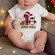 thumbnail image 1 of Body de manga corta para recién nacidos, regalo de fiesta, ropa para la primera Navidad, para niños y niñas, atuendo de vacaciones de invierno, 1 of 5