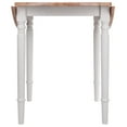 thumbnail image 6 of Winsome Sorella Round Drop Leaf Dining Table, Natural & White Finish, 6 of 10