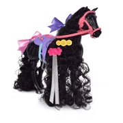 Glam-R-Ranch Raven Dream - Horse Toy with Hair Accessories
