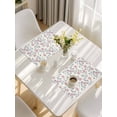 thumbnail image 5 of Red Blue Spring Floral Placemats Set of 4, Flowers Leaves Pastoral Botanical Placemats for Dining Table, Place Mats for Kitchen Tabletop, Waterproof Wipeable Dining Table Mats Set, 5 of 9