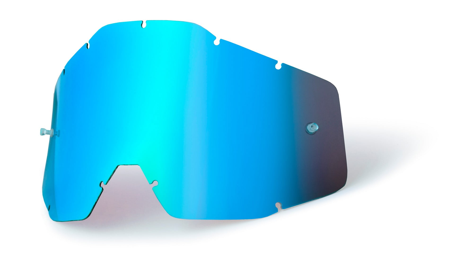 100/% motocross goggle replacement lens Mirror Blue Accuri Strata Racecraft