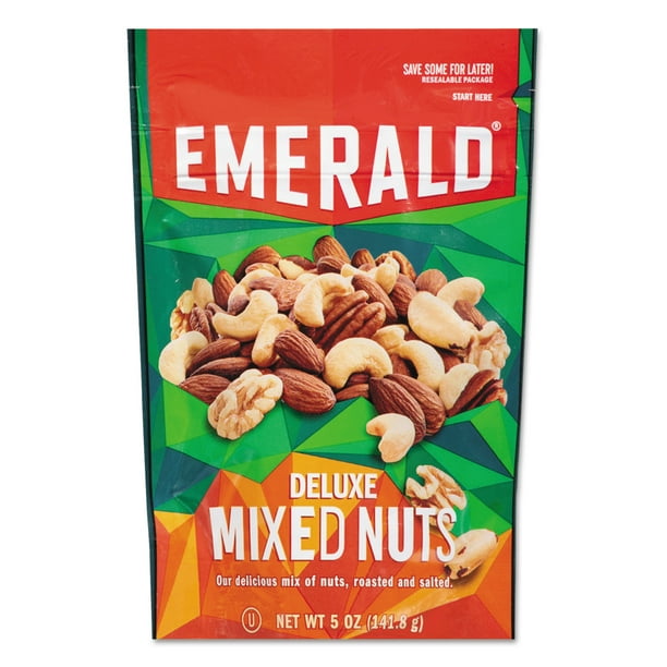 Emerald Deluxe Mixed Nuts, 5 oz, (Pack of 6)