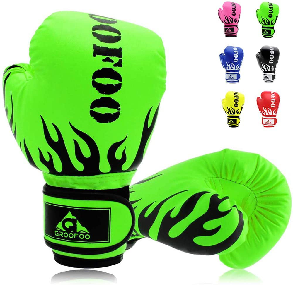 GROOFOO Kids Boxing Gloves for Child Punching Bag Sparring Training Age 3 to 10 Years