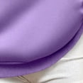 thumbnail image 4 of Off The Shoulder Sweatshirts Women Loose Plain Pullover Long Sleeve S-3XL Casual Spring Fall Tops, Purple 3XL, 4 of 6