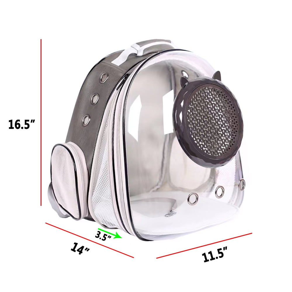 Expandable Cat Carrier Backpack, Backpack for Cats Kitten Small Puppy, Airline Approved Cat Bubble Backpack, Space Capsule Astronaut Carrier
