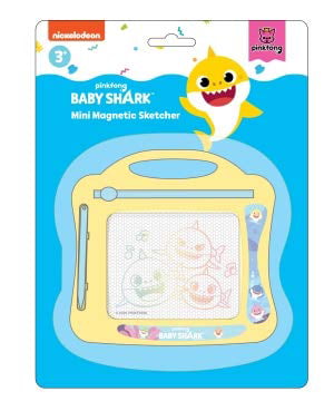 for Boys or Girls Lollipop Baby Shark Magnetic Drawing Board with Stylus and 3 Stamps 