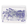 thumbnail image 3 of 100pcs pernos de la cabeza multicolor pearlized para diy componentes de la joyería púrpura Sunnimix Pernos de cabeza de acero inoxidable, 3 of 8