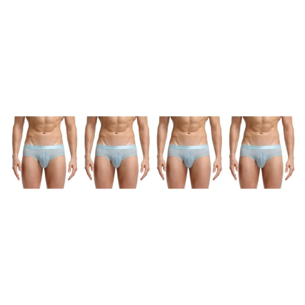 Minnieouse Calzoncillos de nailon para hombre, 2 uds., Stay Cool, Sexy, y Flexible Bebe azul SG 2Conjunto