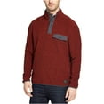 thumbnail image 2 of G.H. Bass & Co. Mens Arctic Fleece Sweatshirt, Red, Small, 2 of 2