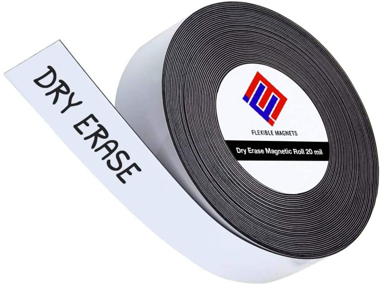 DRY ERASE MAGNET WHITE 3"X10' ROLL .20 MIL MADE IN USA 