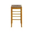 thumbnail image 4 of Home Square Square Rush 29" Stationary Bar Stool in Oak - Set of 3, 4 of 6