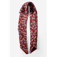 thumbnail image 2 of Bimba Red Insect Printed Pure Silk Scarf Neck Wrap Summer Hair Bandanas For Women 40 x 40 Inches, 2 of 6
