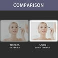 thumbnail image 4 of 48×36 inch LED-Lit bathroom mirror, wall mounted anti-fog memory Adjustable Brightness front and back light Rectangular Vanity mirror, 4 of 8