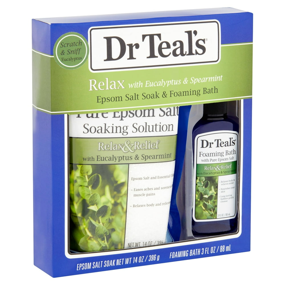 Dr Teal's Relax with Eucalyptus & Spearmint Epsom Salt Soak & Foaming