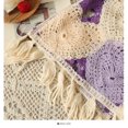 thumbnail image 5 of Blusa de mujer de punto a crochet con mangas abullonadas y botones delanteros bordados con corazón, cárdigan corto de verano para adolescentes y niñas, atuendo de Fairycore, 5 of 5