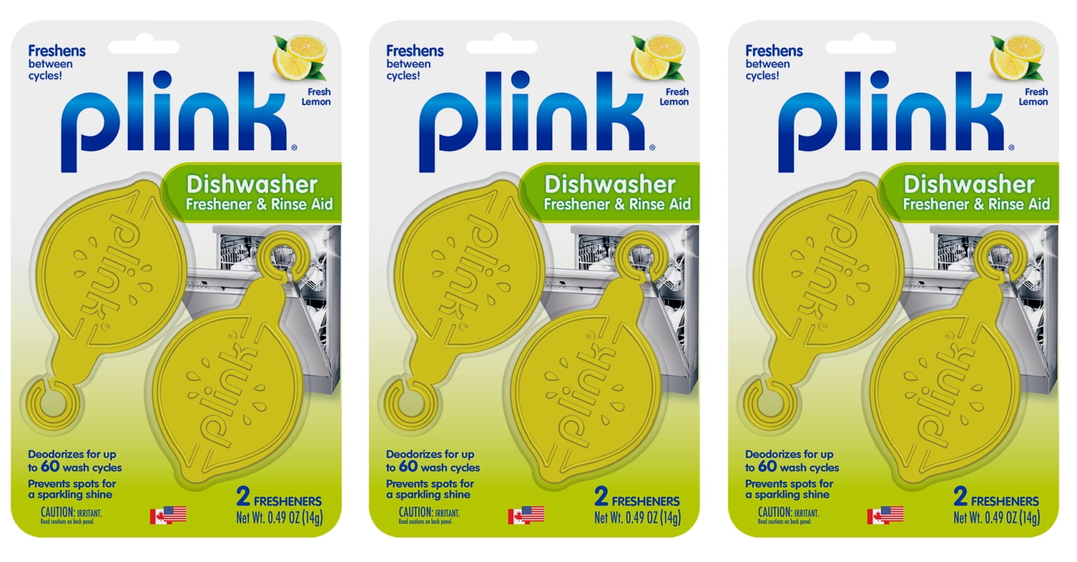 Plink Dishwasher Freshener & Rinse Aid, 6 Fresheners